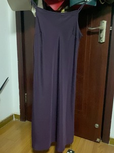 全新，吊牌还在，紫色纱裙，有一件打底吊带内衬，李大米家的