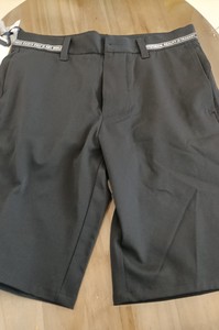 马克华菲艺术系列黑色休闲短裤