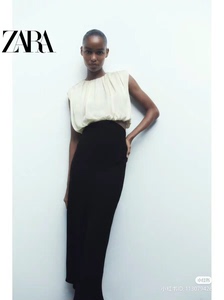 zara 黑白拼接连衣裙，s码，全新带吊牌，买的多，喜欢的妹