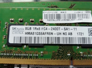 联想品牌拆机 海力士  DDR4 2400 8G 笔记本内存