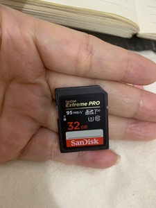 闪迪SD卡32G 相机存储卡U3 95M/S至尊高速内存卡3