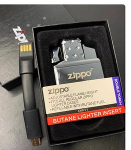 正品zippo打火机电弧充电内胆