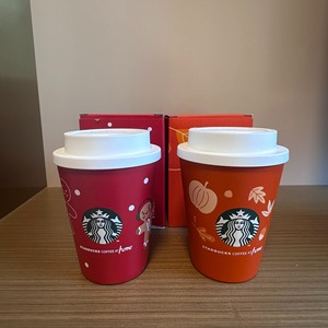 包顺丰星巴克Starbucks保温咖啡杯圣诞姜饼人南瓜限定不