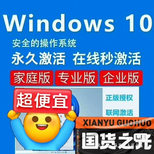 win10/11专业版激活windows正版密钥产品密匙wi