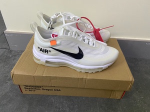 全新Nike Air max 97 ow联名 初代子弹运动鞋