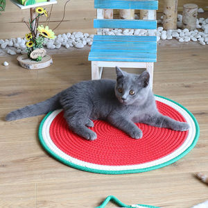 猫抓垫网红编织猫爪棉绳趴垫子宠物睡觉棉垫耐磨耐磨爪不掉渣厂家
