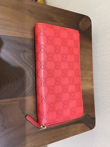 古琦 GUCCI 红色钱包 专柜正品