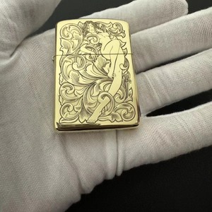 Zippo/之宝打火机  Zippo纯铜唐草仙子盔甲机  厚