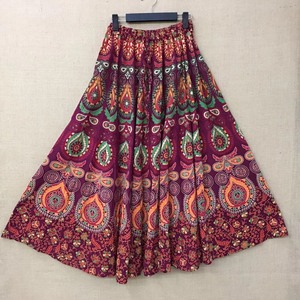 印度 曼达拉手工拓印伞裙
