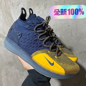 耐克Nike KD 杜兰特11 密歇根黄蓝，全新原盒正品，尺