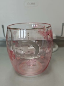 星巴克 粉色  樱花猫尾杯