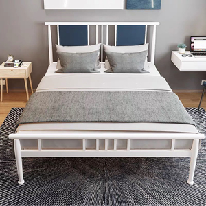 厂家低价批发全新时尚简易铁艺床双人床床垫衣柜等各种家具