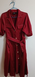 ONLY家夏季红色长裙，相当于S码，喜欢可以直接拍，二手衣物