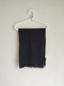 品牌撤柜库存尾货MJSTYLE女式藏蓝色净版布艺围巾，全新带