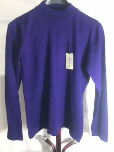 紫蓝色全毛女士毛衣，日版，国产，全新，带吊牌，肩37，胸96