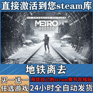 地铁离去 steam正版激活入库 在线玩 离线玩 电脑游戏