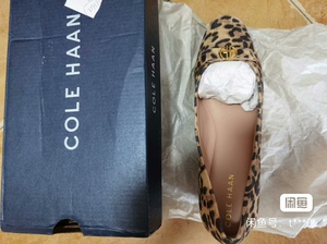 cole haan可汗豹纹坡跟女鞋，全新带包装，盒子不新压旧