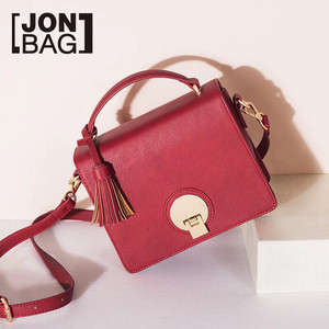 简佰格斜挎包女包小包包潮韩版手提包个性时尚红色小方包，不包邮