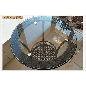 钢化玻璃桌面定制定做长方形餐桌茶几面圆形台面家用酒店饭店面板