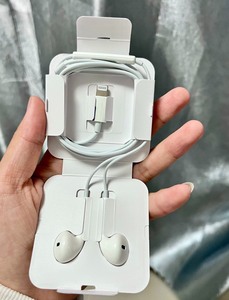 个人闲置全新苹果11拆机耳机有线扁头的带包装，苹果7-14p