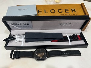 自带瑞士品牌艾戈勒机械手表，只有戴过的使用痕迹，全套配置全新