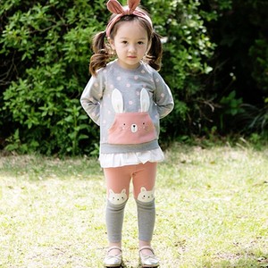 bebezoo韩国童装贝贝祖女宝宝春款纯棉长袖套装两件套
