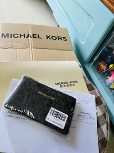 Michael Kors/MK 老花拉链零钱包/钥匙包/卡包