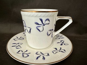#325#324日本带回圣罗兰蝴蝶结咖啡杯、茶杯