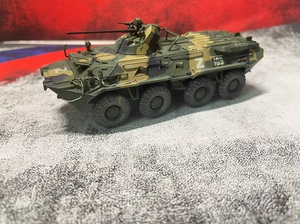 俄罗斯btr80a装甲车1/72坦克模型