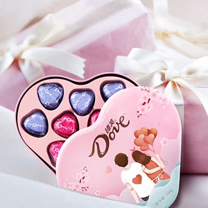德芙巧克力8粒心语爱心礼盒 两盒装  送女友520礼物情话巧
