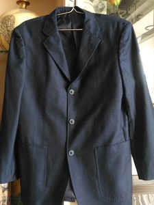 帝雅啄木鸟品牌藏青色精纺羊毛男士男式西服单件，48码，买了送