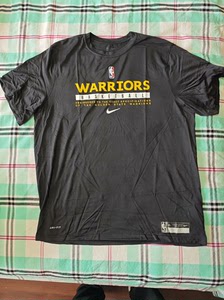 Nike NBA gi 金州勇士队球员版短袖投篮热身服