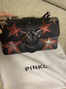 PINKO品高燕子包love系列星星单肩斜挎mini包正品
