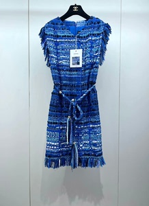Chanel希腊系列蓝色连衣裙