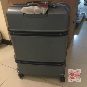日本Echolac爱可乐PC118-T拉杆箱旅行箱 蓝灰色