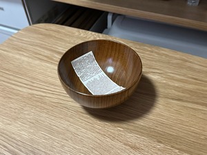 漆器 木碗 无印良品 MUJI 12cm*6.5cm