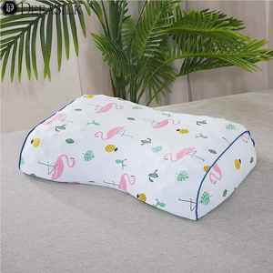 一对装拍2蝶形乳胶枕枕头专用枕套泰国美容蝴蝶型记忆枕头套58X35