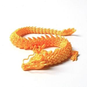 3d打印结晶龙关节模型玩具中国龙鱼缸造景神金饰品网红创意手办