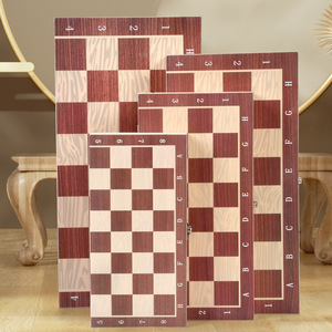智多星木制国际象棋双陆棋国际跳棋三合一便携折叠盒套装
