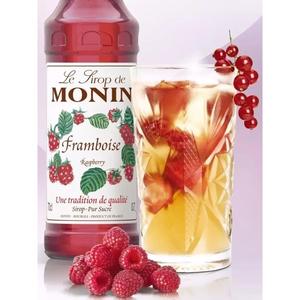 MONIN覆盆子风味糖浆果露700ml小红莓树莓糖浆气泡咖啡鸡尾酒