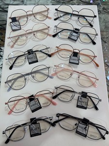 实体眼镜店金属复古无磁钛架近视眼镜细框素颜轻盈舒适配镜片20