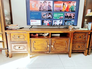 百川家具 美式实木电视柜 800元，酒柜已卖， 买了4年了