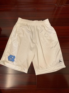 耐克Jordan NCAA北卡大学短裤，UNC北卡蓝球裤，全