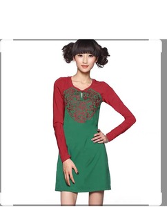裂帛民族风盘扣蕾丝刺绣连衣裙，尺码如图，很新，也就穿过一次吧