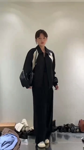米索美素MISUOMS韩国高端短款外套女秋季新款休闲宽松棒球