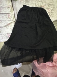 料子软的黑色半身长裙#半身裙