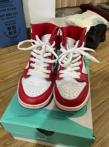 耐克Nike SB Dunk high红白梦之队 码数40