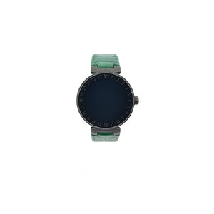 [9.8新] 路易威登LV鳄鱼皮表带绿色一代42mm电子智能运动手表腕表