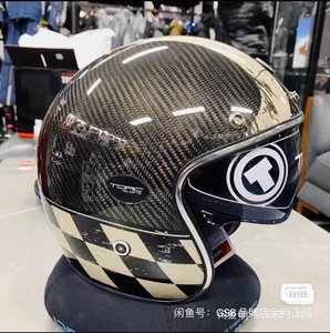 （全网最低价）正品TORC碳纤维半盔复古摩托车头盔T587