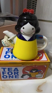 【梦田良品】日本创意立体卡通白雪公主陶瓷茶壶杯具原盒组合装